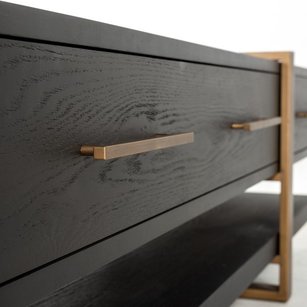 TV-dressoir Cambon 3-laden (Dark coffee) Richmond Interiors - Afbeelding 8
