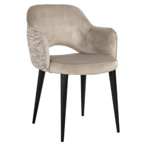Arm chair Giovanna trendy nature/quartz khaki fire retardant (Be Trendy 01 Nature) Richmond Interiors