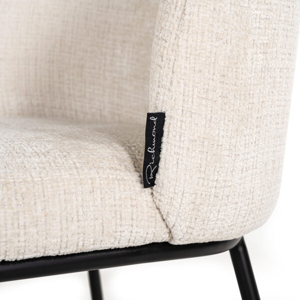 Stoel Elvi beige chenille fire retardant (Niagara 902 beige Chenille) Richmond Interiors - Afbeelding 6