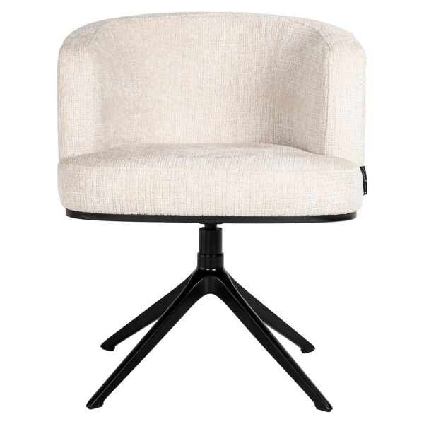 Draaistoel Cheyenne beige chenille (Niagara 902 beige Chenille) Richmond Interiors - Afbeelding 4