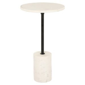 Bijzettafel Misty black/white 30Ø Richmond Interiors