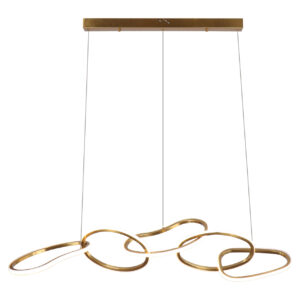 Hanglamp Flyn brushed gold Richmond Interiors