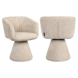 Eetkamerstoel Madeline cream unicorn swivel Richmond Interiors
