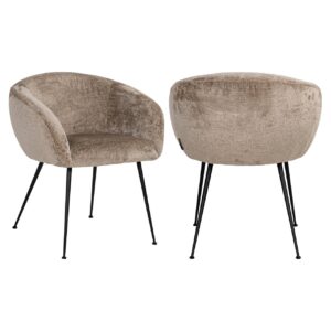 Eetkamerstoel Ruby taupe chenille Richmond Interiors