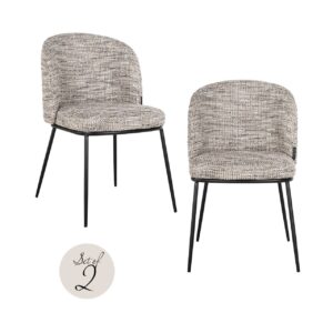 Eetkamerstoel Elvi trendy nature fire retardant (Set of 2) Richmond Interiors