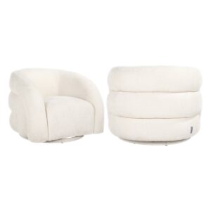 Lounge stoel Arcus white unicorn swivel Richmond Interiors