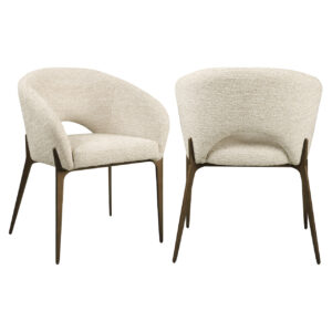 Eetkamerstoel Kenzi natural linear fire retardant Richmond Interiors