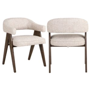 Eetkamerstoel Mori cream tweed fire retardant Richmond Interiors