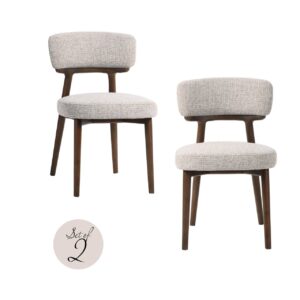 Eetkamerstoel Basker natural fancy fire retardant (Set of 2) Richmond Interiors