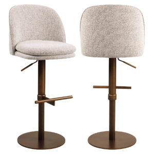 Barstoel Vesper mocca fancy swivel Richmond Interiors