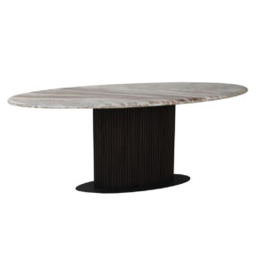 Eettafel Rashford Blush beige oval 200 Richmond Interiors